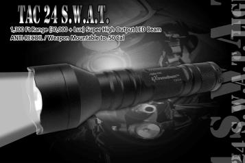 tactical flashlight mount shown